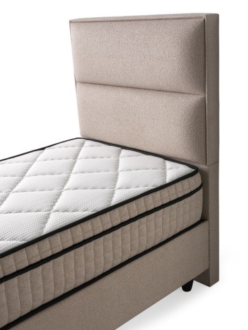 1 persoons boxspring boucle met opbergruimte   hoofdbord 1