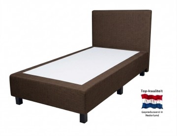 1 persoons boxspring dora   zonder matras   bruin