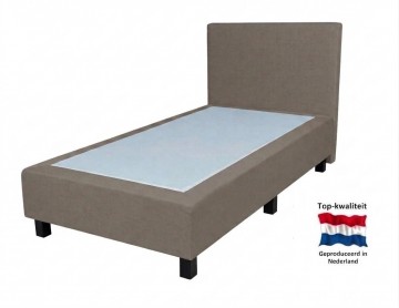 1 persoons boxspring dora   zonder matras   taupe
