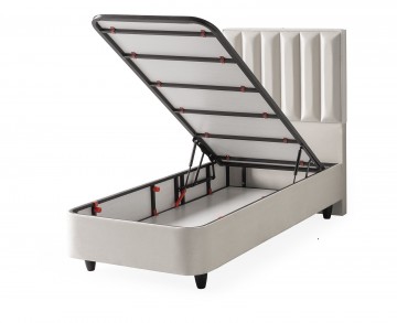 1 persoons boxspring leo opbergbed open bak 0