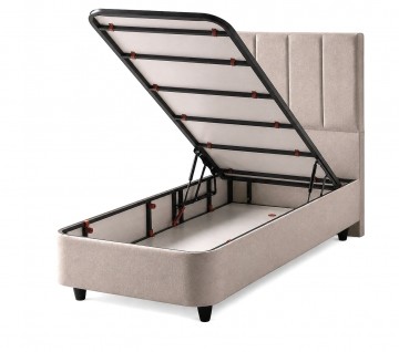 1 persoons boxspring linea met opbergruimte open bakken 0