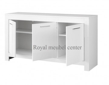 3 deuren dressoir wit detail royal mebel 2