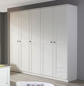 5 deurs linnenkast 226 cm alpine wit kledingkast swiss wit 2 royal meubel center royal bedden wwwroyalmeubelcenternl