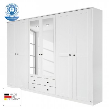 6 deurs laden met spiegel deuren linnenkast 271cm alpine wit kledingkast swiss wit 2 royal