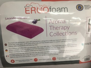 Aromatherapie lavendel hoofdkussen visco ergo foam