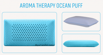 Aromatherapie ocean puff hoofdkussen visco
