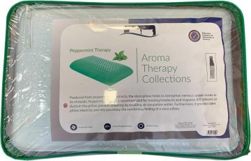 Aromatherapie pepermint hoofdkussen visco ergo foam