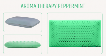 Aromatherapie pepermint hoofdkussen visco