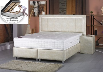 Baza bed met opbergruimte line met led lamp 0