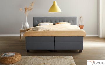 Boxspring 247 kubic met knopen complete set