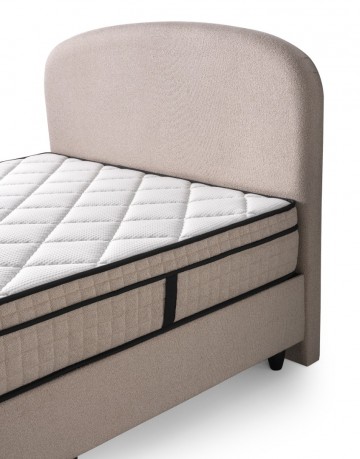 Boxspring alice hoofdbord taupe kleur