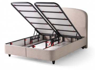 Boxspring alice met opbergruimte open bakken
