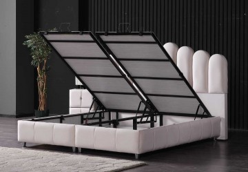 Boxspring atlas opbergbed open bak 0