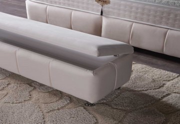 Boxspring atlas opbergbed voetbank