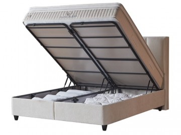 Boxspring aura opbergbed bakken