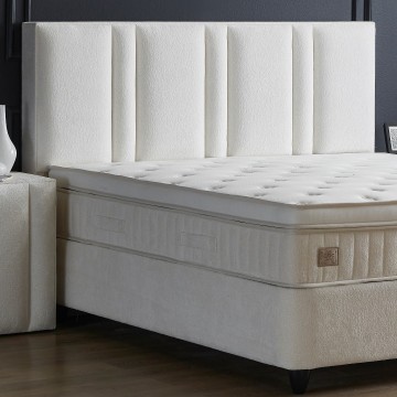 Boxspring aura opbergbed complete set hoofdbord