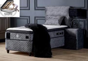 Boxspring babylon 1 persoons opbergbed 90 x 200 cm