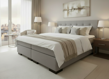 Boxspring bellini complete set grijs