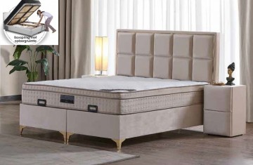Boxspring block line opbergbed complete set