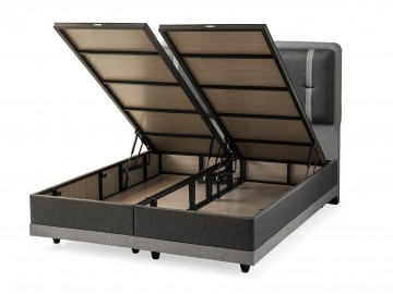 Boxspring capri opbergbed open boxen