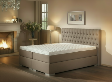 Boxspring chesterfield taupe