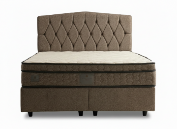 Boxspring cotta opbergbed inclusief matras voorkant