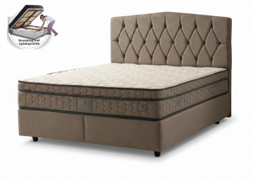 Boxspring cotta opbergbed inclusief matras
