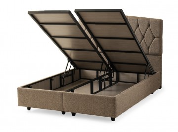 Boxspring cotta opbergbed open boxen