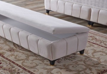 Boxspring dream opbergbed voetbank