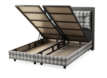 Boxspring harstad  opbergbed open bakken