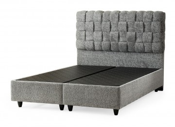 Boxspring hazel opbergbed grijs zonder matras