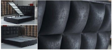 Boxspring ibiza opbergbed detail