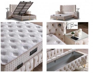 Boxspring infinity opbergbed