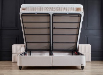 Boxspring jazz opbergbed open bak