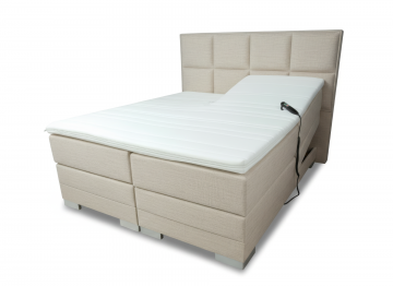 Boxspring konings elektrisch complete set beige