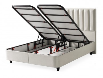 Boxspring leo opbergbed open bakken 0