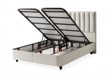 Boxspring leo opbergbed open bakken