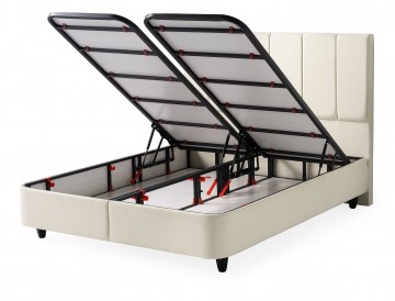 Boxspring linea met opbergruimte   open bakken