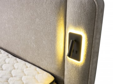 Boxspring lorenzo opbergbed hoofdbord