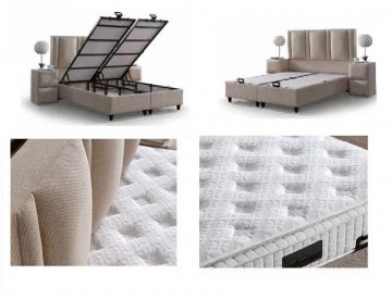 Boxspring lucca opbergbed 0