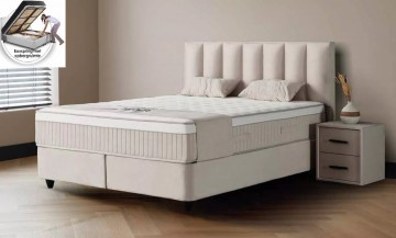 Boxspring luna opbergbed complete set