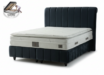 Boxspring maas opbergbed inclusief matras
