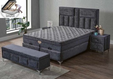 Boxspring mode opbergbed complete set