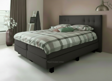 Boxspring mona met knopen antraciet