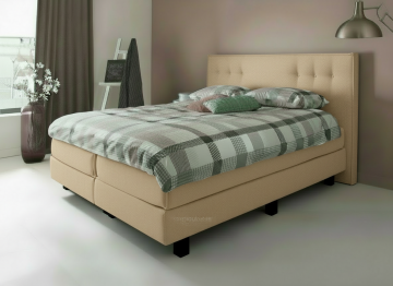 Boxspring mona met knopen beige