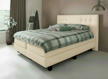 Boxspring mona met knopen cream