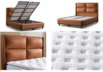 Boxspring moon opbergbed detail