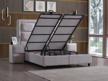 Boxspring new york bed met opbergruimte