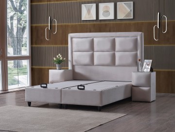 Boxspring new york opbergbed