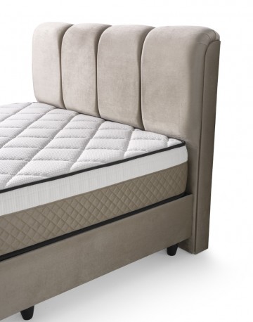 Boxspring oscar opbergbed hoofdbord